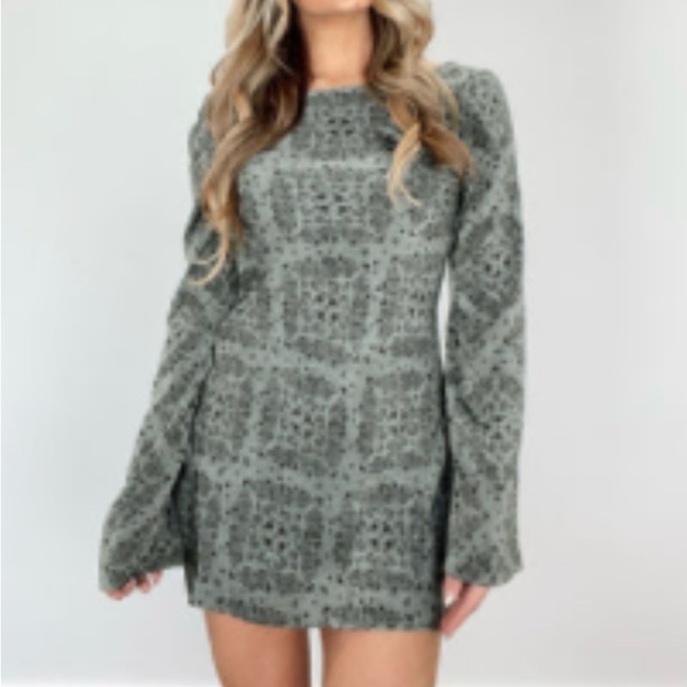 Green Patterned Dress